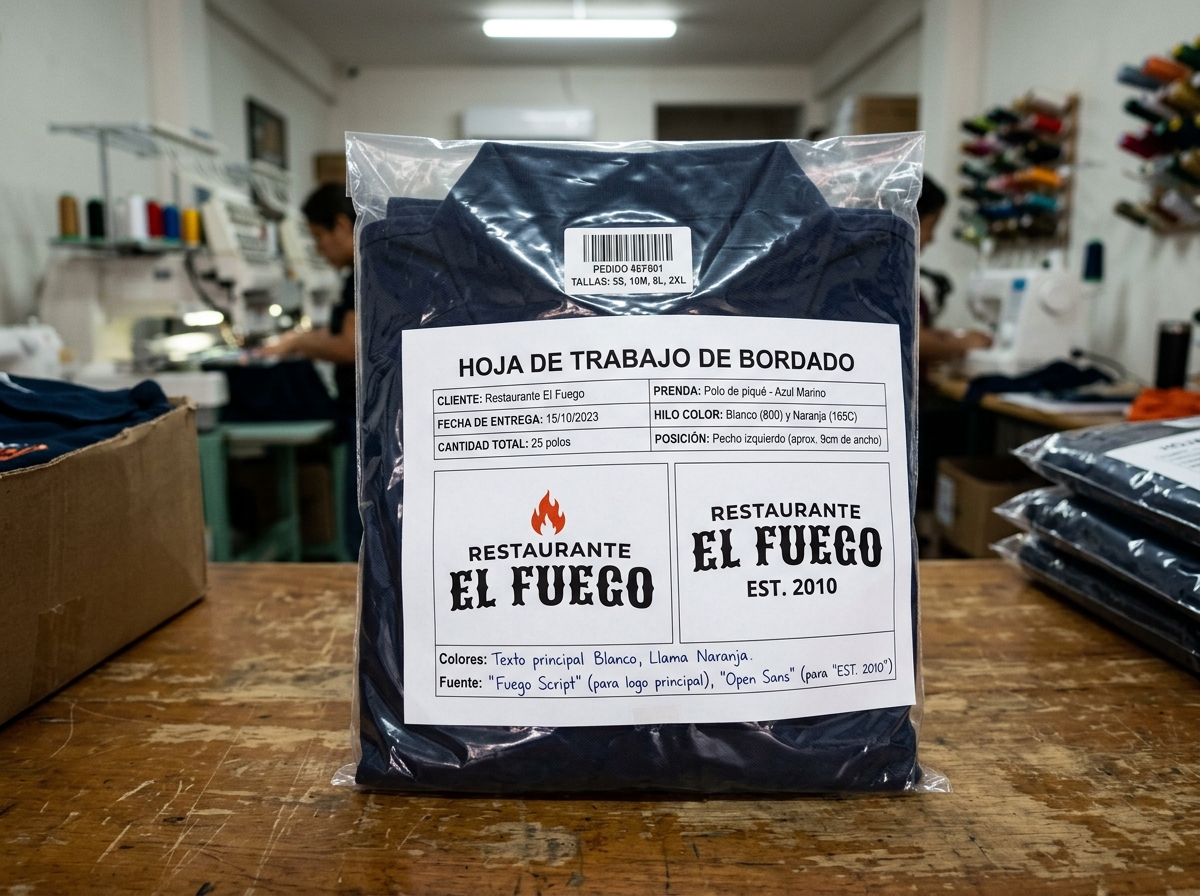3. Preparación de prenda